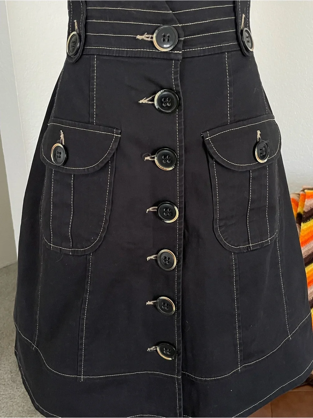 Nanette Lepore Office Siren Casual Buttoned Skirt - Picture 5 of 8